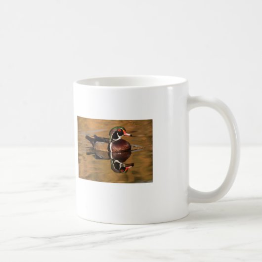 Hout Duck op Golden Lake Koffiemok (Rechts)
