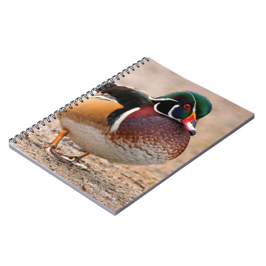 Hout Duck op grvel Notitieboek (Linkerzijde)