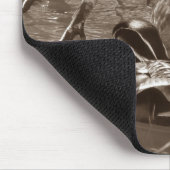 Hout Duck Pair in Sepia Muismat (Hoek)