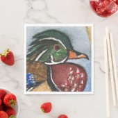 Hout Duck Party Papier Servetten Rustiek (Insitu)