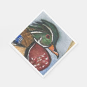 Hout Duck Party Papier Servetten Rustiek (Hoek)