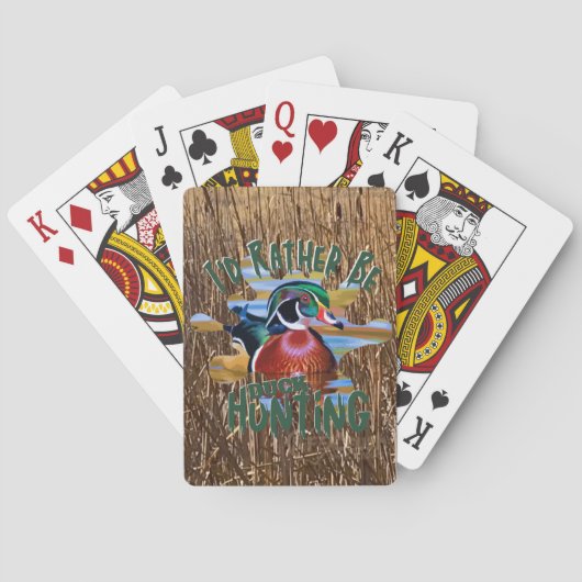 Hout Duck-spelkaarten, Duck Hunting-speelkaart Pokerkaarten (Achterkant)