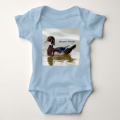 Hout Duck voor Baby Romper (Voorkant)