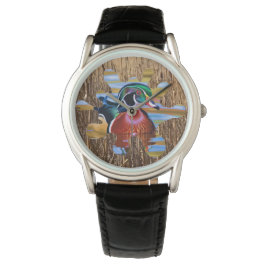 Hout Duck Watch, Duck Hunting Watch Horloge