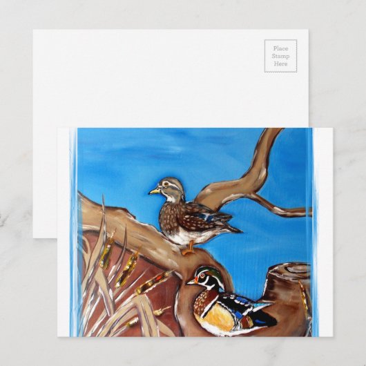 HOUT EENDEN BRIEFKAART (Voorkant / Achterkant)