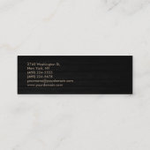 Hout Eenvoudig Slim Rood Grijs Trendy Visitekaartj Mini Visitekaartje (Achterkant)