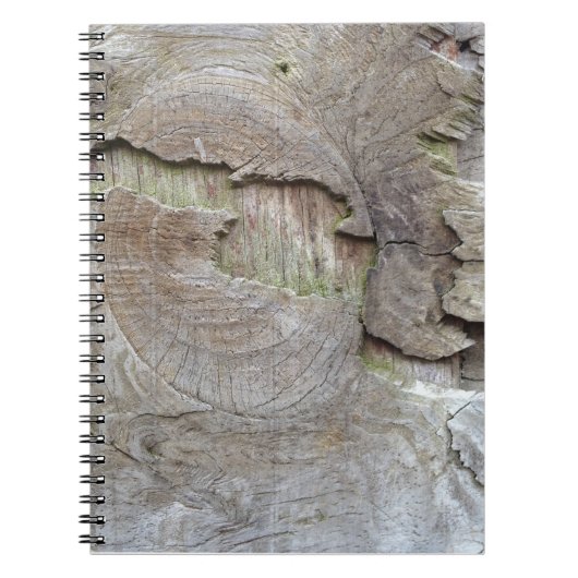 Hout-effect-laptop Notitieboek (Voorkant)