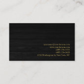 Hout Effect Script Haar Stylist Visitekaartje (Achterkant)