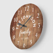 Hout Eigen familienaam Rustic Farmhouse Grote Klok (Hoek)