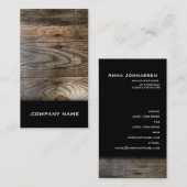 Hout - Elegant Visitekaartje (Voorkant / Achterkant)