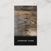 Hout - Elegant Visitekaartje (Voorkant)