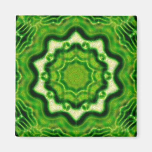 HOUT Element kaleido patroon Magneet (Voorkant)