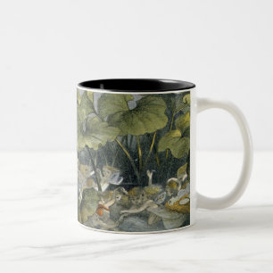 Hout Elves bij Play, illustratie van 'In Fairylan' Tweekleurige Koffiemok