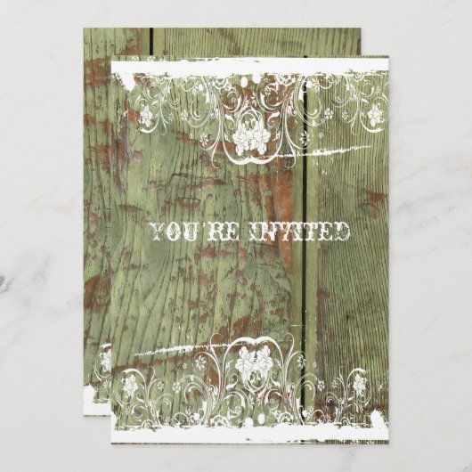 Hout en aardeverwarming kaart (Voorkant / Achterkant)