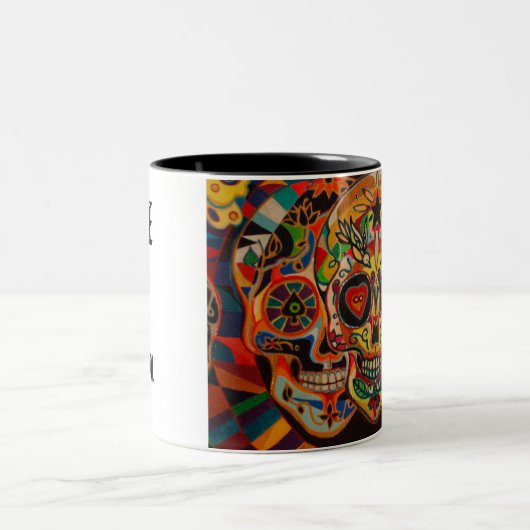 HOUT EN Dood Tweekleurige Koffiemok (Center)