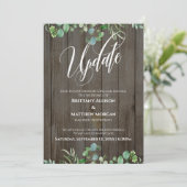 Hout en eucalyptus Uitgestelde Kaart voor weduwsch (Staand voorkant)