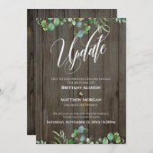 Hout en eucalyptus Uitgestelde Kaart voor weduwsch (Voorkant / Achterkant)