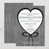 Hout en hart repetitie diner kaart (Voorkant / Achterkant)