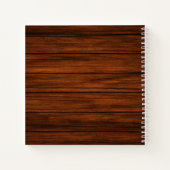 Hout en hout Rustic Recipe Book Notitieboek (Achterkant)