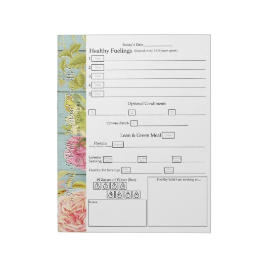  hout en hout "Voor mij" 5 plus 1 succes Notitieblok (Linkerzijde)