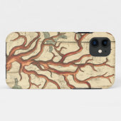 Hout en klein koraal Case-Mate iPhone case (Achterkant (horizontaal))