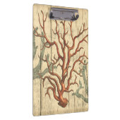 Hout en klein koraal klembord (Rechts)