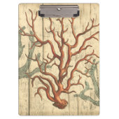 Hout en klein koraal klembord (Voorkant)