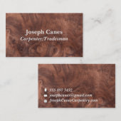 Hout en Knoopkorrelig Visitekaartje (Voorkant / Achterkant)