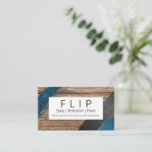 Hout en kunstmeubelen voor berging visitekaartje (Staand voorkant)