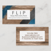 Hout en kunstmeubelen voor berging visitekaartje (Voorkant / Achterkant)