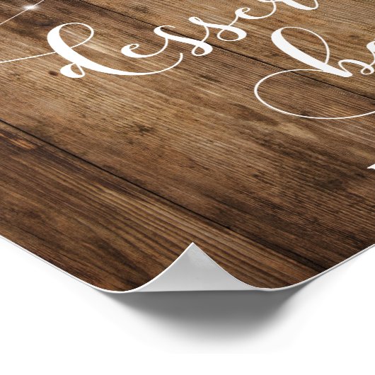 Hout- en lantaarnborden voor weddenschappen poster (Hoek)