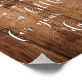 Hout en licht een beetje behandeld voor je dansend poster (Hoek)