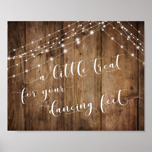Hout en licht een beetje behandeld voor je dansend poster (Voorkant)