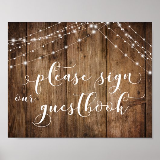 Hout en licht Gelieve ons gebarenteken te ondertek Poster (Voorkant)