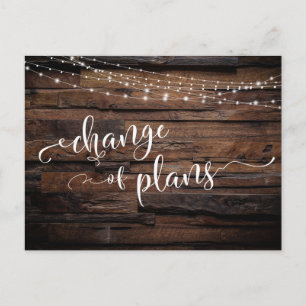 Hout en licht Verandering plannen uitgestelde brui Briefkaart