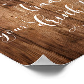 Hout en lichte handel in uw Drink Tickets Bar Poster (Hoek)