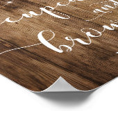 Hout- en lichtkoeken en brownieschermen poster (Hoek)