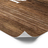 Hout- en lichtrepetitie Welkomstbord Poster (Hoek)