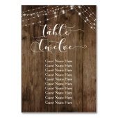 Hout- en lichttabel Twaalf met Kaart gastnamen (Achterkant)