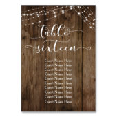 Hout- en lichttabel zestien met gastnaamkaart kaart (Achterkant)