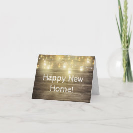 Hout en lights Rustic Country Greetings Note Kaart