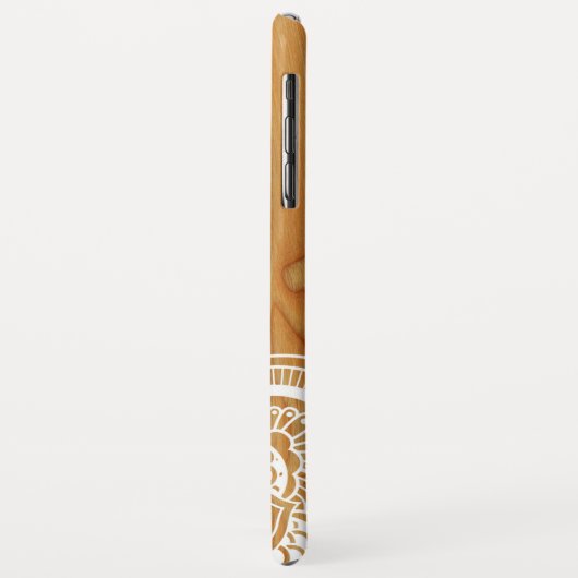 Hout en Mandala Case-Mate iPhone Case (Achterkant/links)