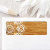 Hout en Mandala Etiket (Insitu)