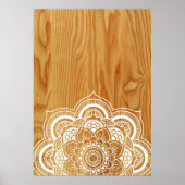 Hout en Mandala Poster (Voorkant)