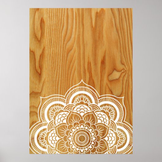 Hout en Mandala Poster (Voorkant)