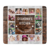 Hout en marmer 16 Fotocollage Oma's Keuken Snijplank (Voorkant)