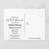 Hout en Mason Jar Lights Rustisch Vrijgezellenfees Uitnodiging Briefkaart (Achterkant)