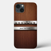 Hout en metaal Case-Mate iPhone case (Achterkant)