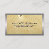 Hout en metaal | Logo ThuisHammer Visitekaartje (Achterkant)