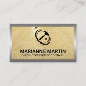 Hout en metaal | Logo ThuisHammer Visitekaartje (Voorkant)